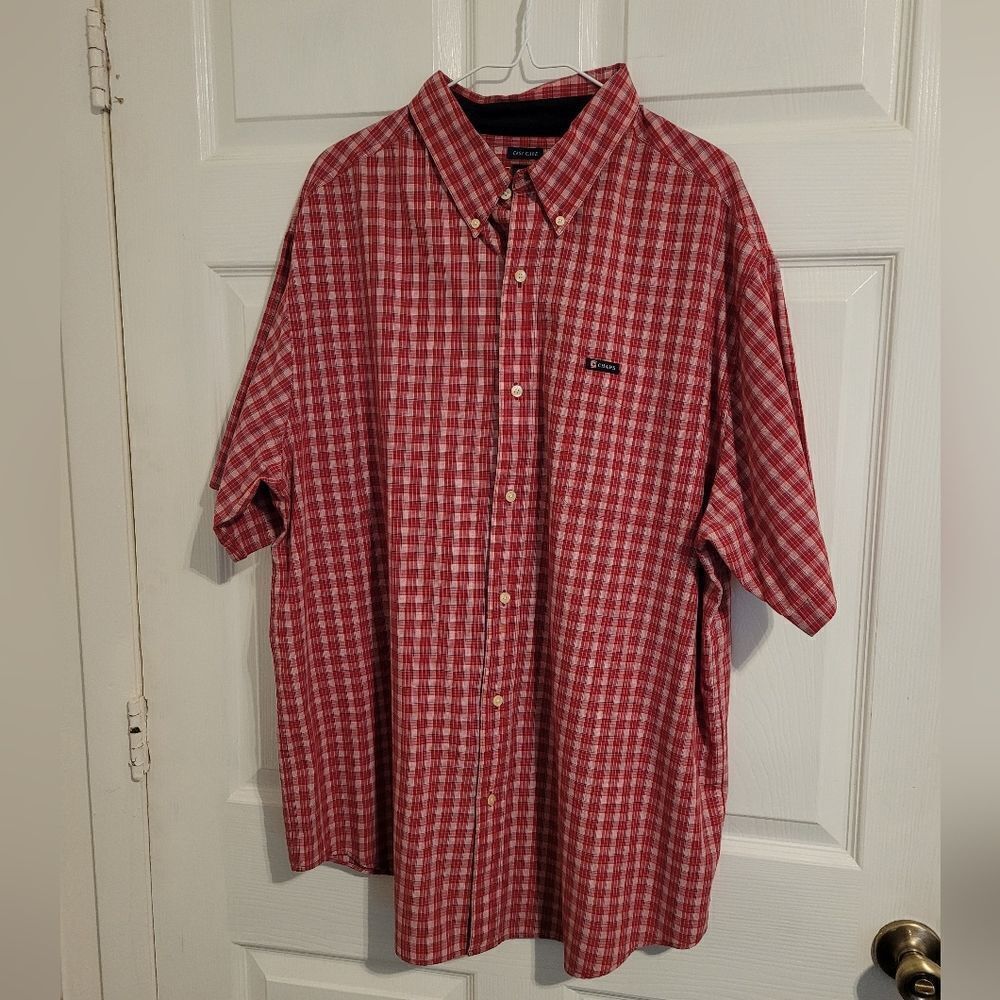 Chaps easy care short sleeve button up shirt‎